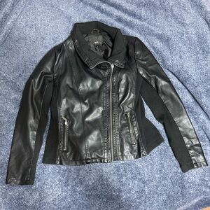 Faux leather jacket